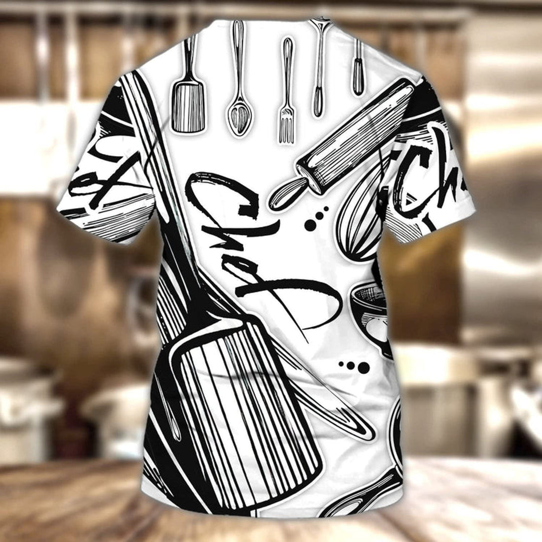 Custom Personalized Chef Shirt, 3D Chef Shirt Gifts Lover Men Women, T-Shirt Chef Cook Knife, Master Chef Gifts