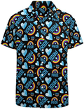 Gay Pride Hawaiian Shirt, Rainbow Hawaiian Shirt, Rainbow Pride Clothing For Lesbian, Gay Man, Lgbt Gift