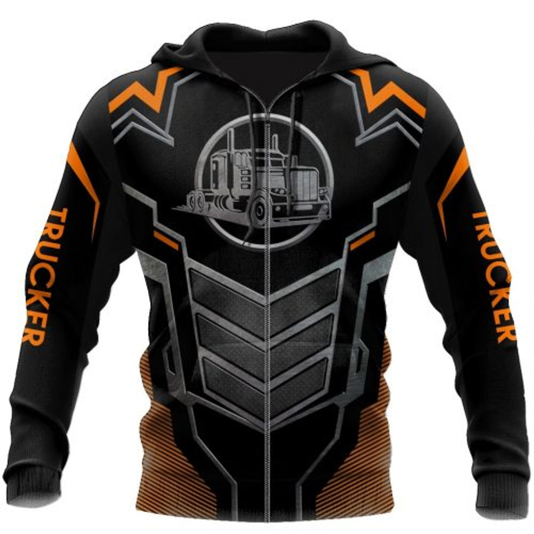 FUNSTUFFPRINT Trucker 3D Hoodie For Men 3D Hoodie and Zip Hoodie