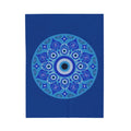 FUNSTUFFPRINT Evil Eye Velveteen Plush Blanket