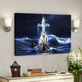 Christian Canvas Wall Art - Scripture Canvas - Jesus Hands Saves Christian Poster 