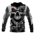 FUNSTUFFPRINT Mechanic Skull 3D Hoodie Im A Mechanic I Cant Fix Stupid 3D Hoodie and Zip Hoodie