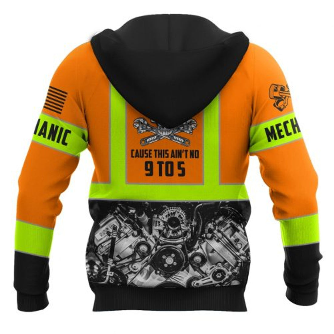 FUNSTUFFPRINT Mechanic 3D Hoodie Not For The Weak 3D Hoodie and Zip Hoodie