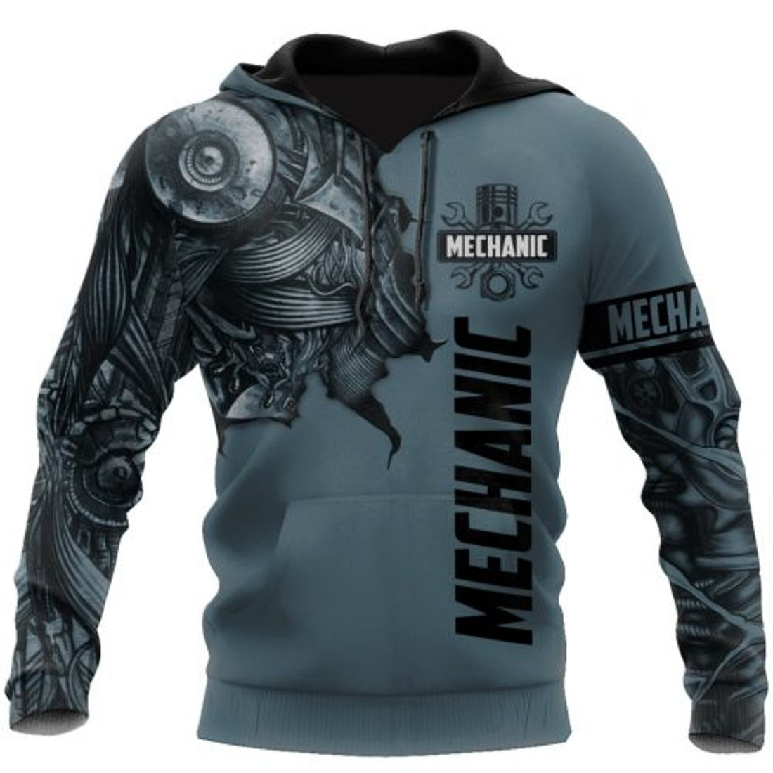FUNSTUFFPRINT Mechanic Tattoo Artist Lover 3D Hoodie and Zip Hoodie