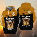FUNSTUFFPRINT Dad 3D Hoodie Father And Son Hunting Partners For Life 3D Hoodie and Zip Hoodie