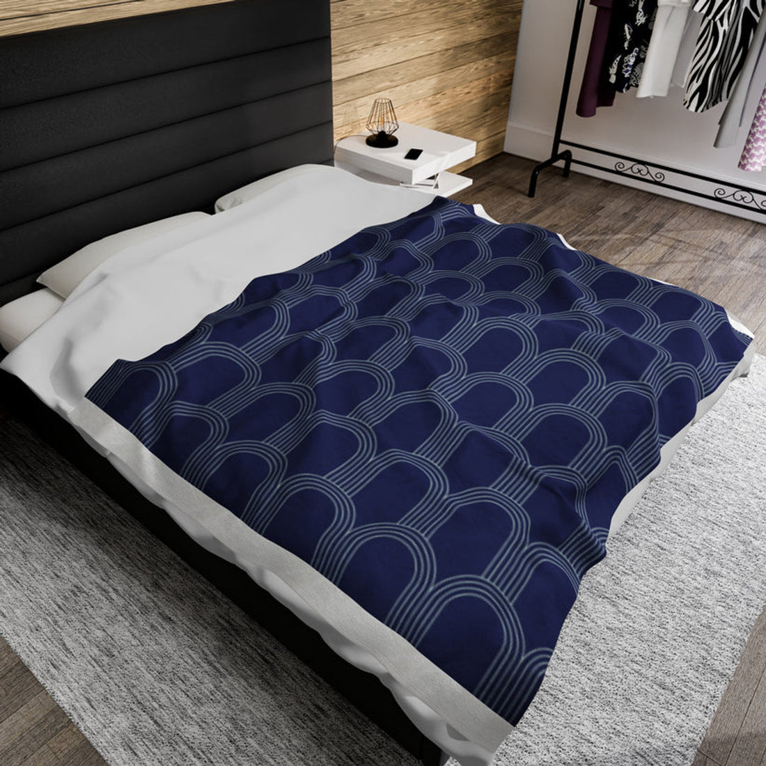 FUNSTUFFPRINT Gatsby Velveteen Plush Blanket