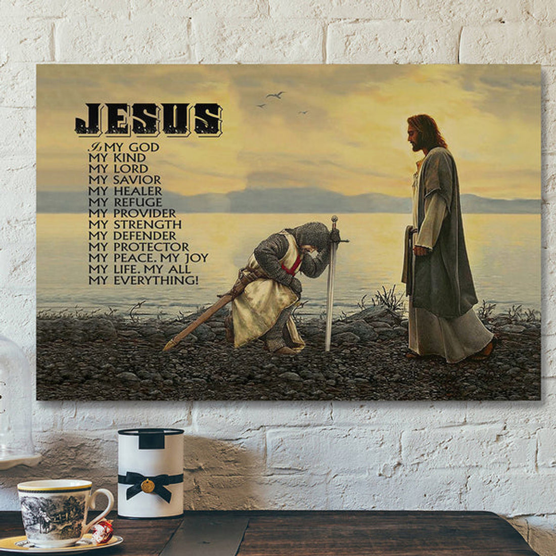 Scripture Canvas Wall Art - Jesus Canvas Art - Jesus Is My Everythings Canvas Poster 