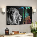 Bible Verse Wall Art Canvas - Christian Canvas Art - Jesus Is My God My King Canvas Poster 