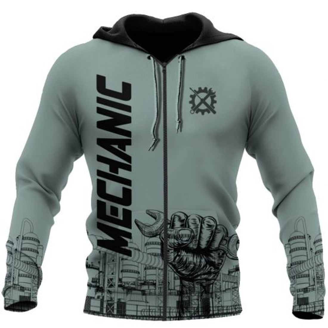 FUNSTUFFPRINT Mechanic 3D Hoodie For Men Just The Tip I Promise 3D Hoodie and Zip Hoodie