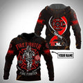 FUNSTUFFPRINT Personalized Firefighter 3D Hoodie First In Last Out 3D Hoodie and Zip Hoodie