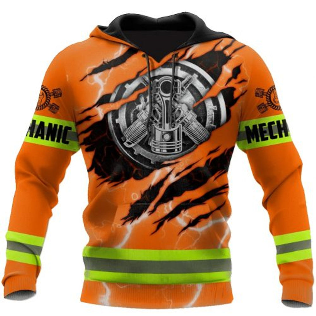 FUNSTUFFPRINT Mechanic 3D Hoodie For Men 3D Hoodie and Zip Hoodie