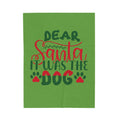 FUNSTUFFPRINT Dear Santa Velveteen Plush Blanket