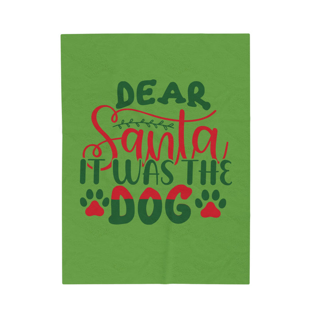 FUNSTUFFPRINT Dear Santa Velveteen Plush Blanket