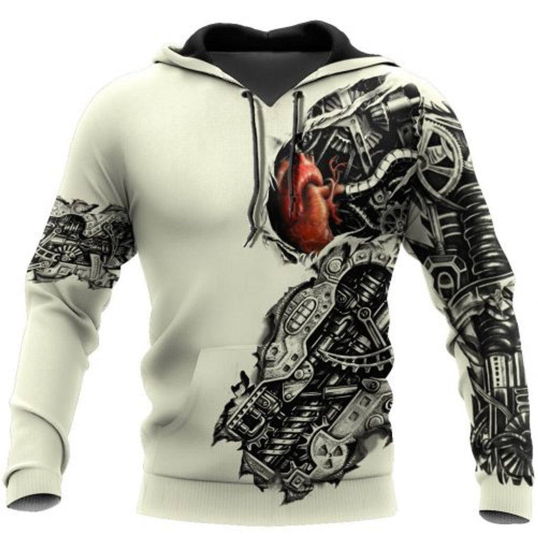 FUNSTUFFPRINT Mechanic 3D Hoodie Mechanic Metal Tattoo 3D Hoodie and Zip Hoodie