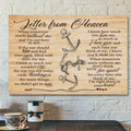 God Canvas - Jesus Canvas - Letter From Heaven When Tomorrow Starts Without Me I Know How Much You Love Canvas Poster
