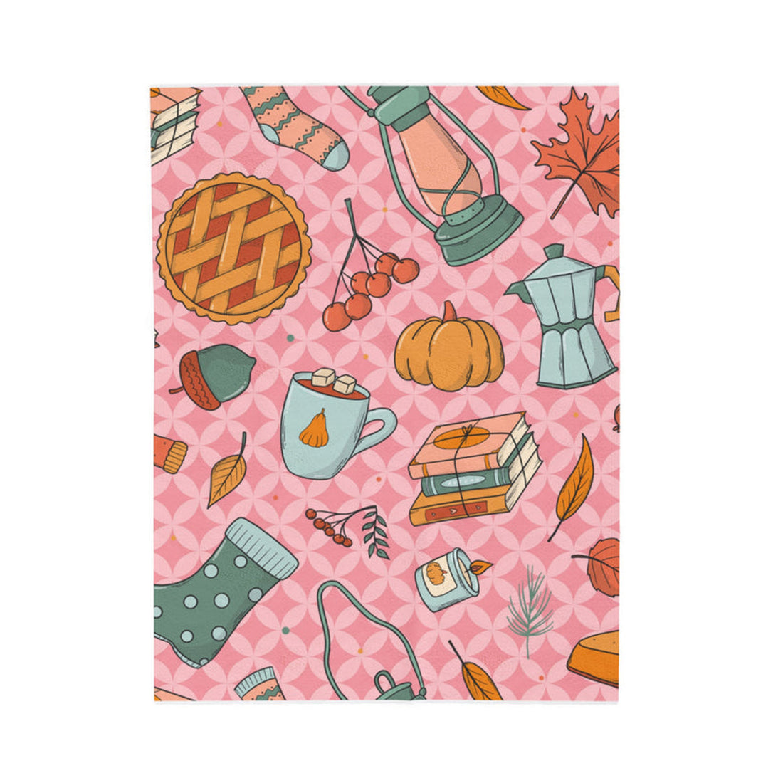 FUNSTUFFPRINT Yummy Fall Velveteen Plush Blanket