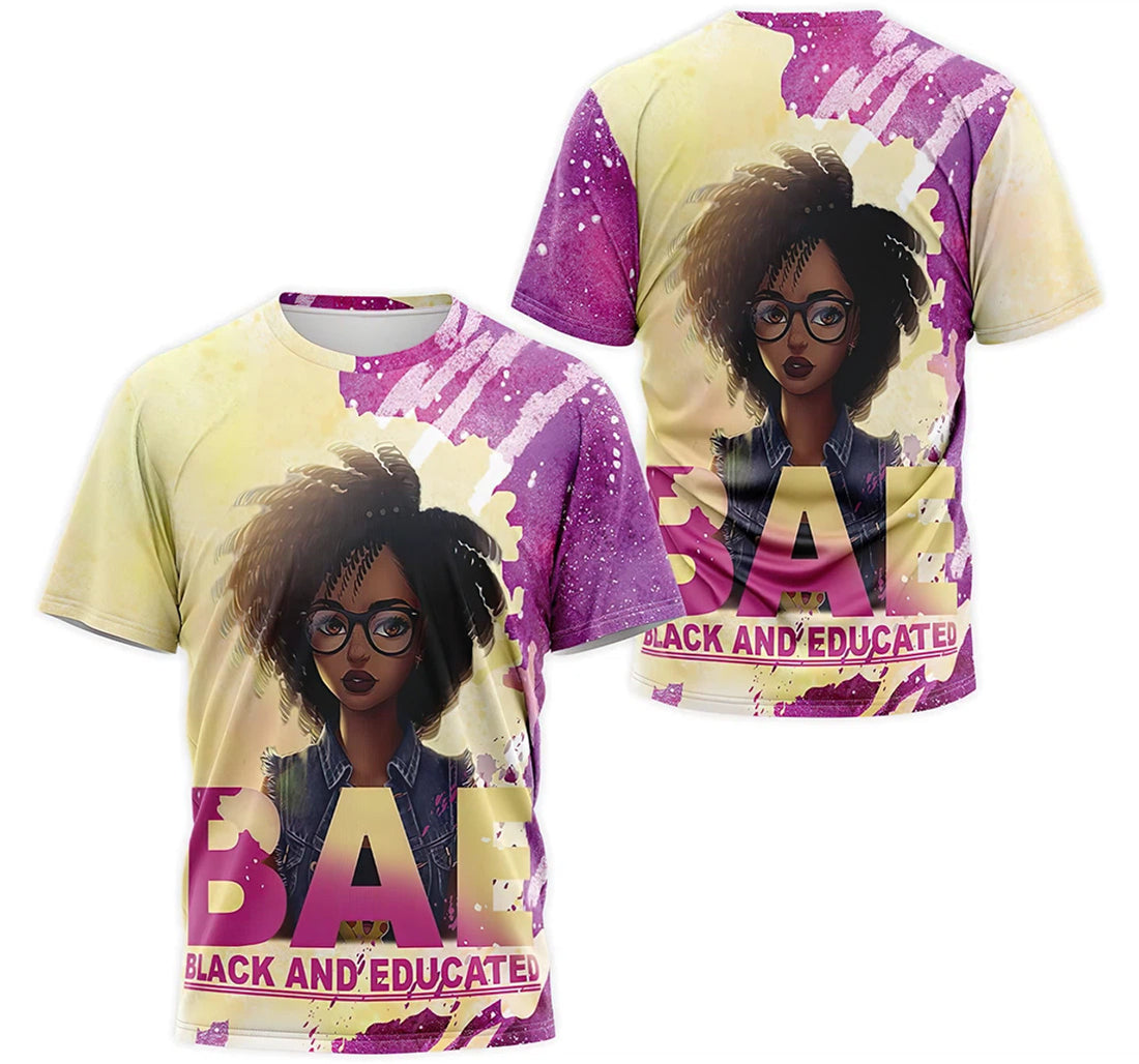 FUNSTUFFPRINT Personalized T-Shirt, Hoodie - Bae - And Educated 3D T-shirt