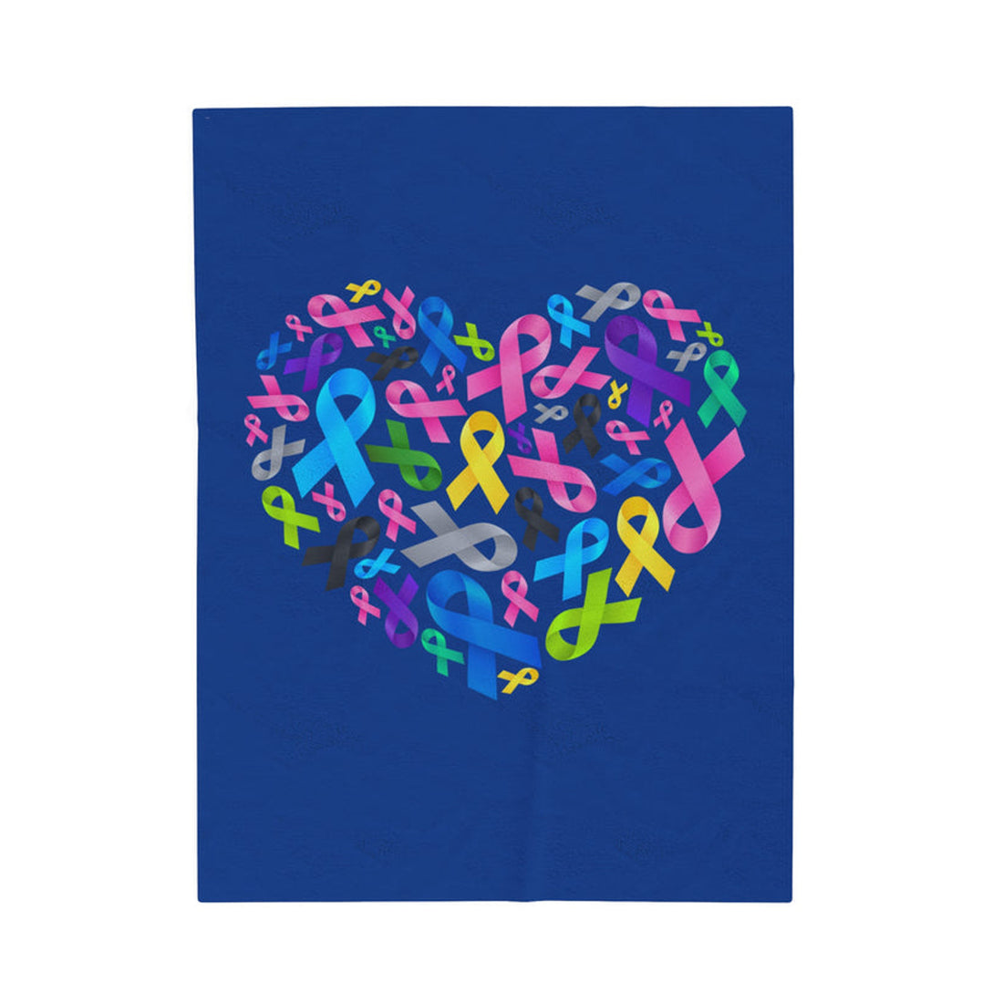 FUNSTUFFPRINT Awareness Velveteen Plush Blanket