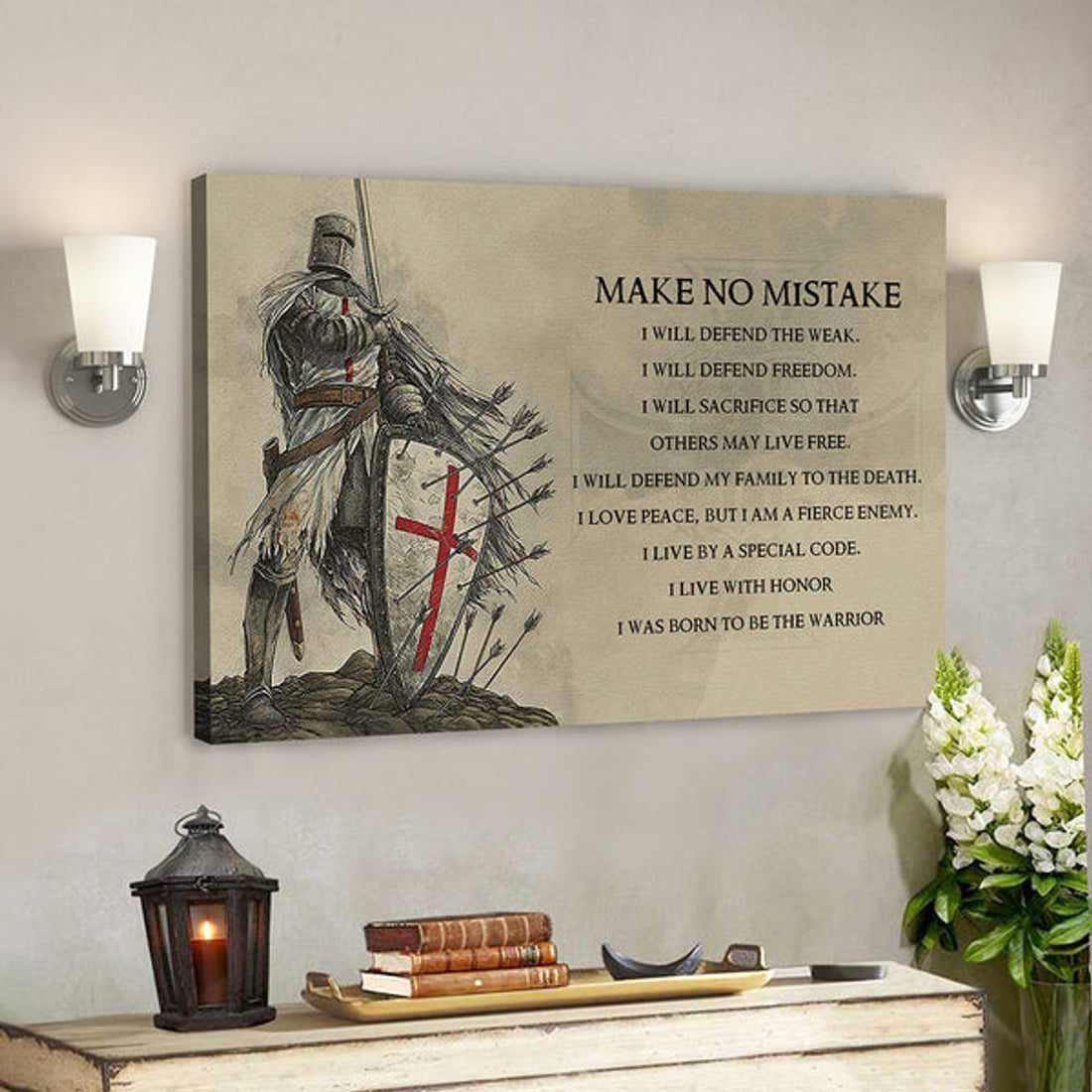 Jesus Christ Poster - Bible Verse Canvas - Make No Mistake Canvas Poster 