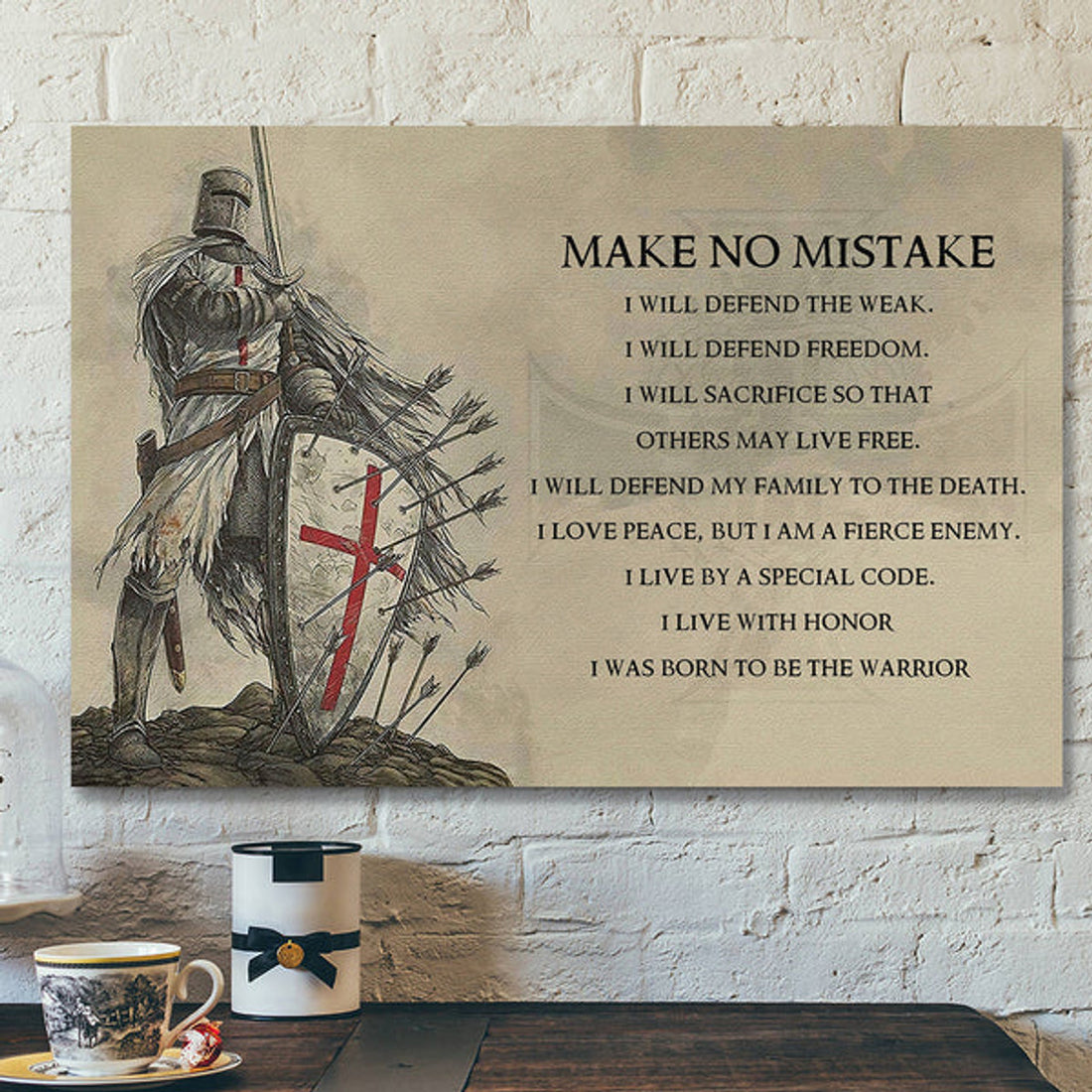 Jesus Christ Poster - Bible Verse Canvas - Make No Mistake Canvas Poster 