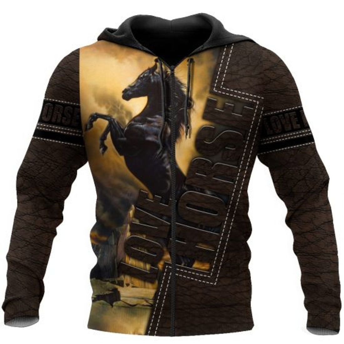 FUNSTUFFPRINT Horse 3D Hoodie For Men And Women Love Horse 3D Hoodie and Zip Hoodie