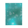 FUNSTUFFPRINT Turquoise Glimmer Velveteen Plush Blanket