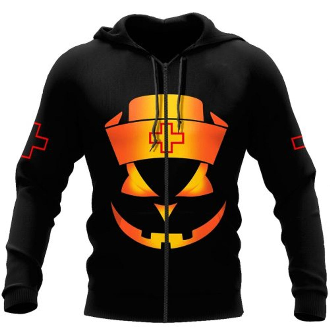 FUNSTUFFPRINT Nurse 3D Hoodie Halloween Gift 3D Hoodie and Zip Hoodie