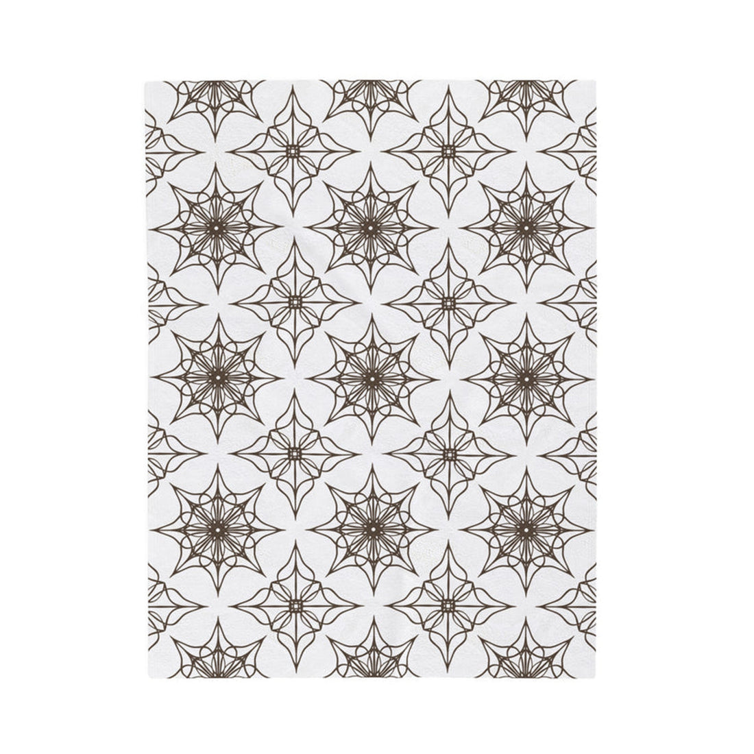 FUNSTUFFPRINT Western Snowflake Velveteen Plush Blanket