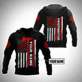 FUNSTUFFPRINT Personalized Firefighter 3D Hoodie For Men Fire Dept Logo 3D Hoodie and Zip Hoodie