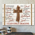 Scripture Canvas - Bible Verse Wall Art Canvas - Surrounded By Your Canvas Poster