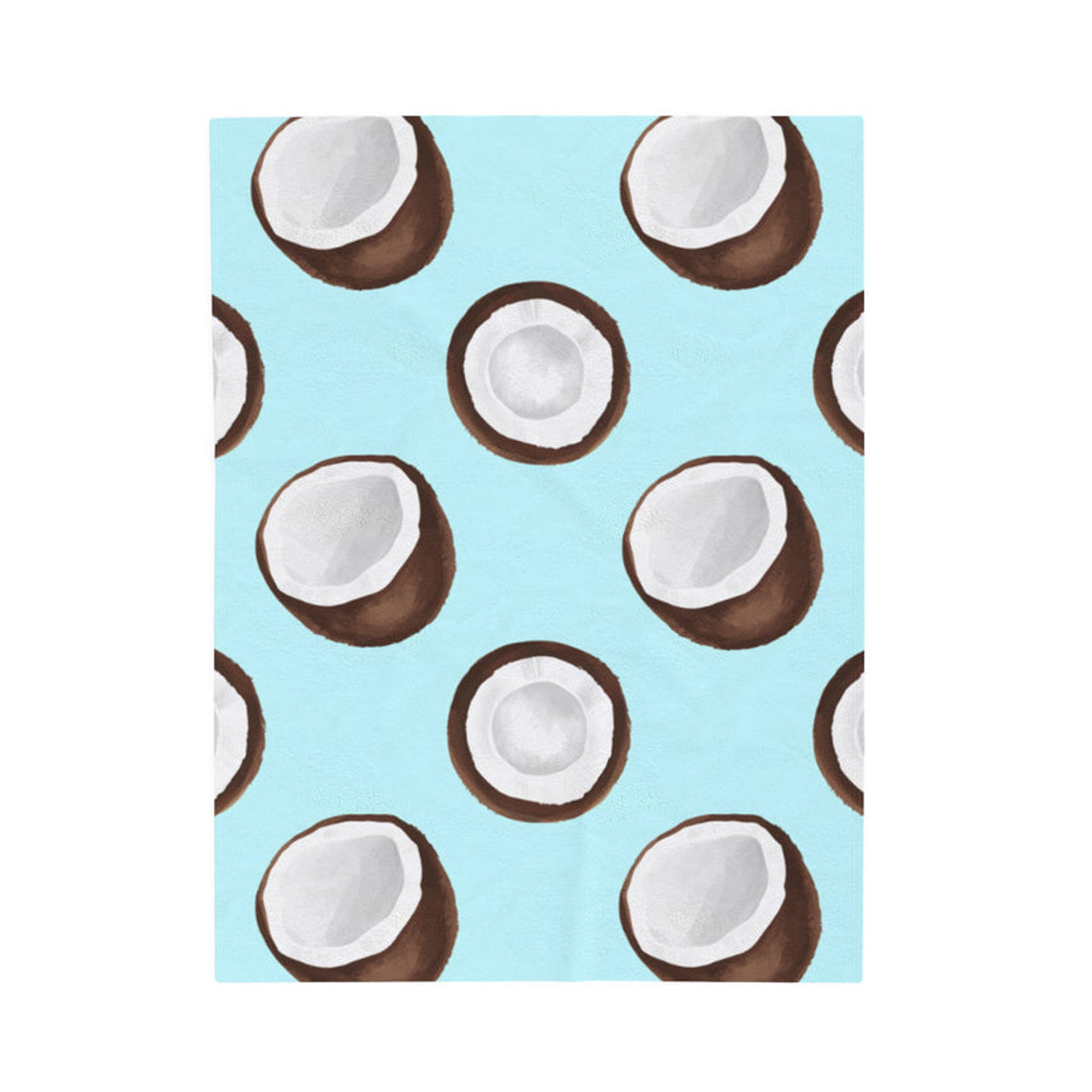 FUNSTUFFPRINT Gone Coconuts Velveteen Plush Blanket
