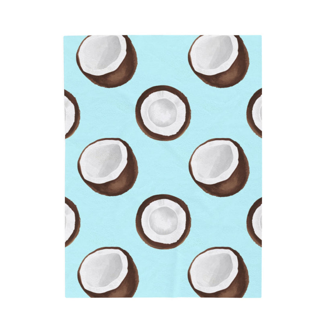 FUNSTUFFPRINT Gone Coconuts Velveteen Plush Blanket