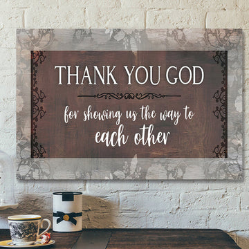 Scripture Canvas Wall Art - Jesus Canvas Art - Thank You God Canvas Poster 
