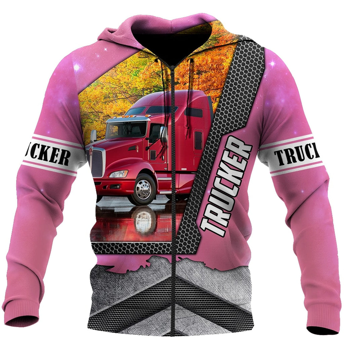 FUNSTUFFPRINT Trucker 3D Hoodie Im Not The Sweet Girl Next Door 3D Hoodie and Zip Hoodie