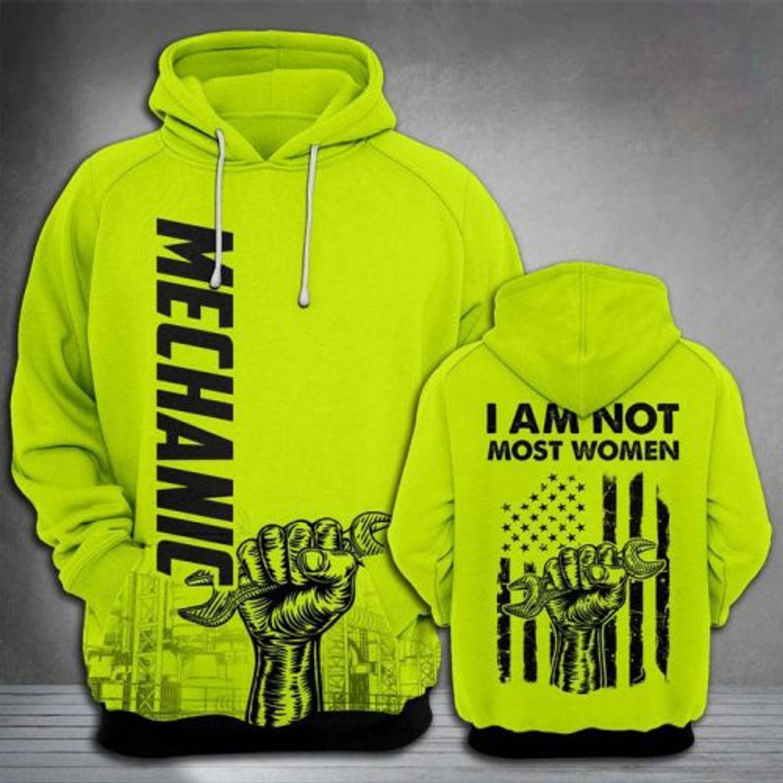 FUNSTUFFPRINT Mechanic 3D Hoodie For Women I Am Not Most Women 3D Hoodie and Zip Hoodie