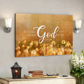 Bible Verse Canvas - Jesus Canvas Wall Art - Be Still & Know That I Am God