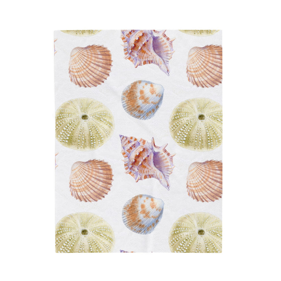 FUNSTUFFPRINT Shells Velveteen Plush Blanket