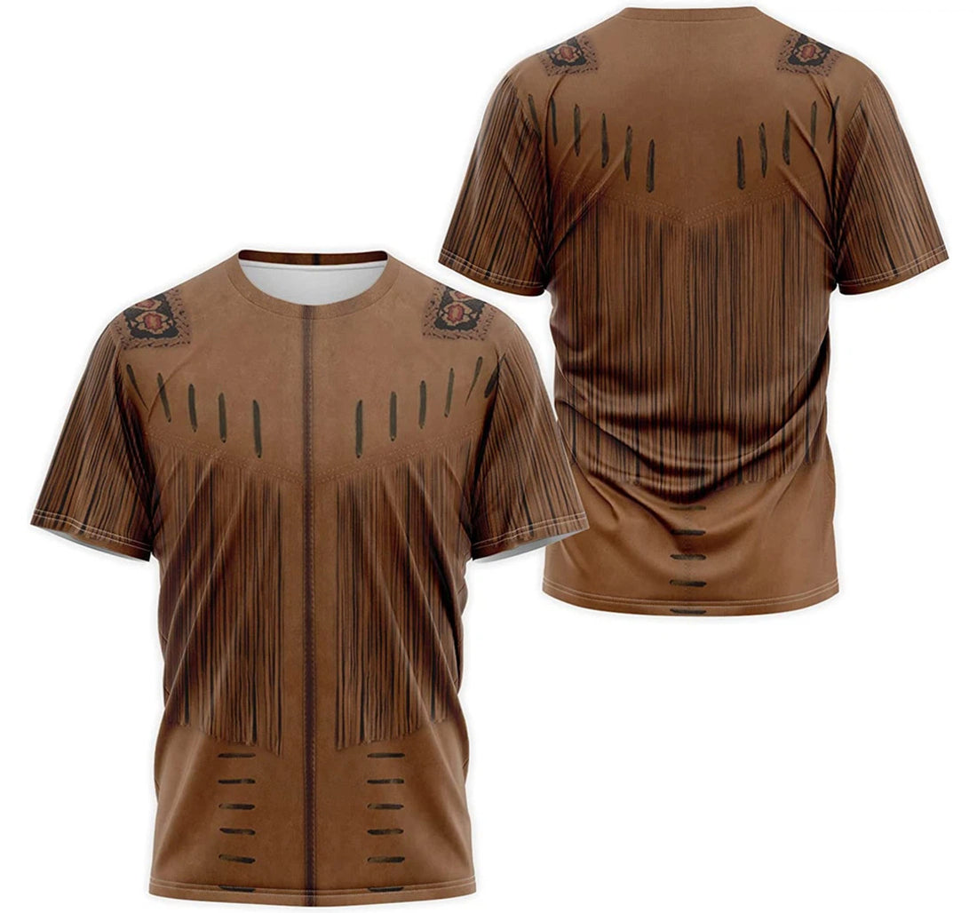 FUNSTUFFPRINT Personalized T-Shirt, Hoodie - Native American Tribal Indians Costume 3D T-shirt