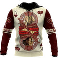 FUNSTUFFPRINT Lion King Poker 3D All Over Printed Hoodie The King 3D Hoodie and Zip Hoodie