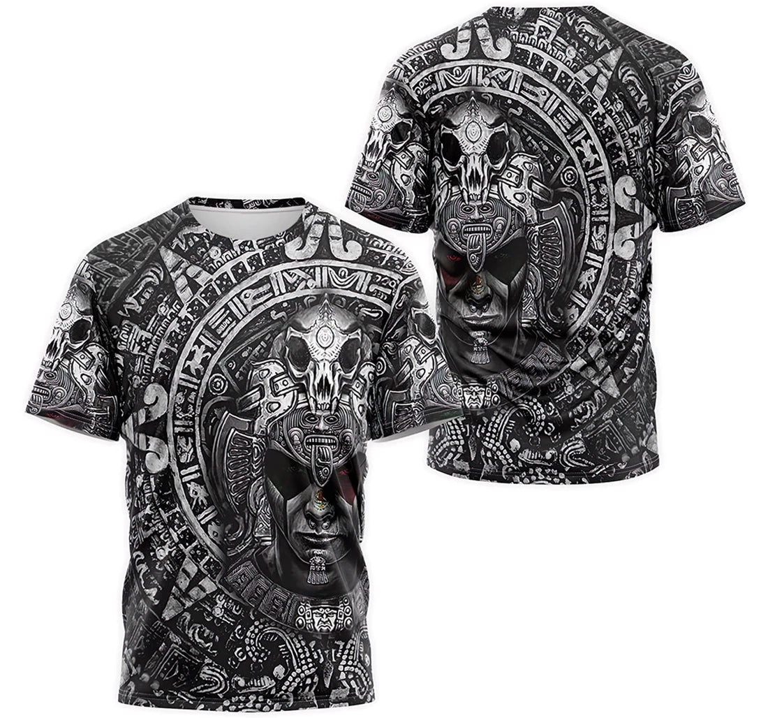 FUNSTUFFPRINT Personalized T-Shirt, Hoodie - Aztec Mayan Warrior Mexican Pattern 3D T-shirt