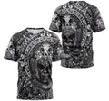 FUNSTUFFPRINT Personalized T-Shirt, Hoodie - Aztec Mayan Warrior Mexican Pattern 3D T-shirt