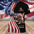 FUNSTUFFPRINT Veteran - DD 214 - Personalized Name 3D T-Shirt