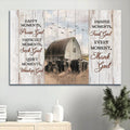 Aberdeen Angus Canvas Tranquil Farm Every Moment Thank God Canvas Wall Art - Christian Wall Decor