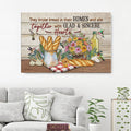 Acts 246 They Broke Bread In Their Homes Canvas Wall Art - Christian Canvas - Faith Canvas