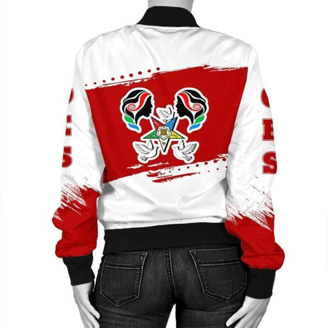 FUNSTUFFPRINT Africa Zone Jacket - Order Of The Eastern Star White Indiana University Bomber Jacket 3D Bomber Jacket