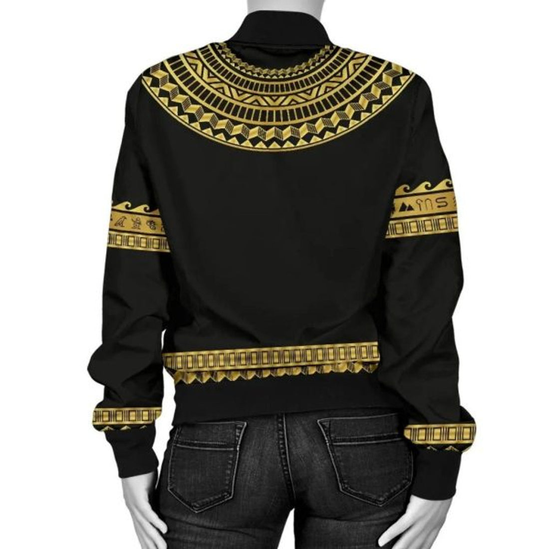 FUNSTUFFPRINT African Women's Bomber Jacket - Africa Horus Egypt - 3D Bomber Jacket