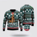 FUNSTUFFPRINT Airedale Terrier Santa Printed Christmas Ugly Sweater - Pet Lover Christmas Sweater Ugly Sweater