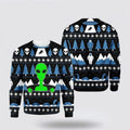 FUNSTUFFPRINT Alien Christmas Autism Dad Ugly Christmas Sweater Unisex Knit Wool Ugly Sweater - Christmas Gifts For Frends Ugly Sweater