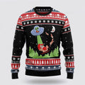 FUNSTUFFPRINT Alien Christmas T1611 Ugly Christmas Sweater – Christmas Gifts For Frends Ugly  Sweater