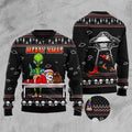 FUNSTUFFPRINT Alien Merry Xmas Ugly Christmas Sweater, Christmas Sweater, Ugly Sweater, Funny Xmas Sweaters Ugly Sweater